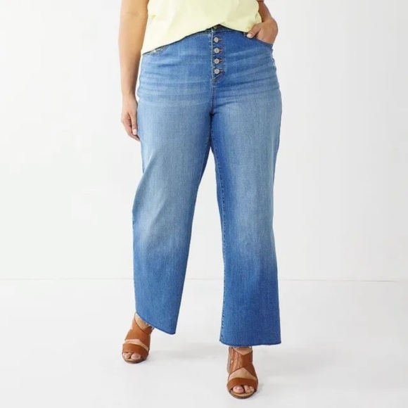 Sonoma Jeans - Wide Leg - Button Fly.  NWT. - Picture 4 of 4